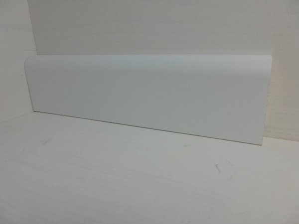 Sockelleiste gerundet weiß lackiert 19x57mm
